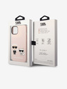Karl Lagerfeld Karl Lagerfeld MagSafe Kompatibilní Kryt Liquid Silicone Karl and Choupette pro iPhone 14 Plus Pink
