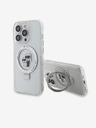 Karl Lagerfeld Karl Lagerfeld Ringstand Karl and Choupette MagSafe Zadní Kryt pro iPhone 15 Pro White