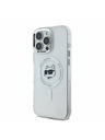 Karl Lagerfeld Karl Lagerfeld IML Choupette Head Metal Frame MagSafe Zadní Kryt pro iPhone 16 Pro Max Transparent