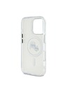 Karl Lagerfeld Karl Lagerfeld IML K&CH Heads Metal Frame MagSafe Zadní Kryt pro iPhone 16 Pro Max Transparent