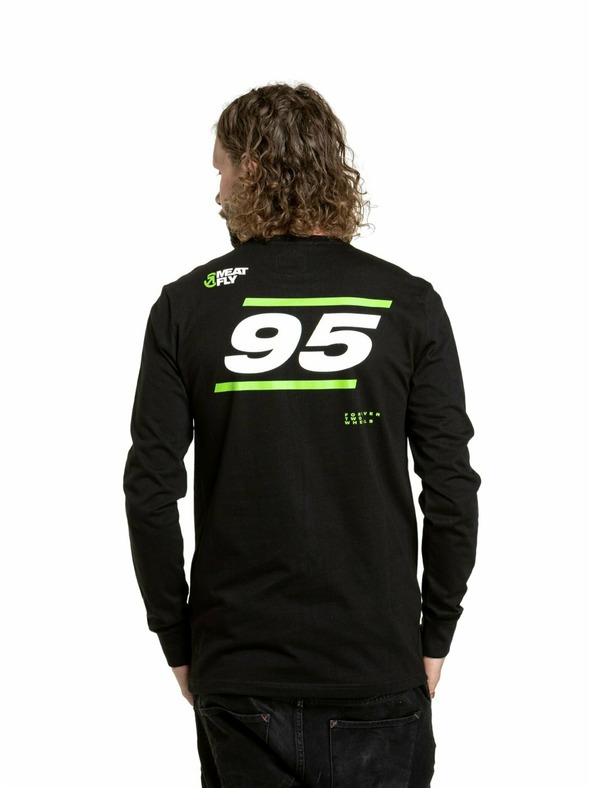 Meatfly Meatfly pánské tričko s dlouhým rukávem Appex Black