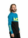 Meatfly Meatfly pánské tričko s dlouhým rukávem Judgement Funky Blue Racing | Modrá | Velikost