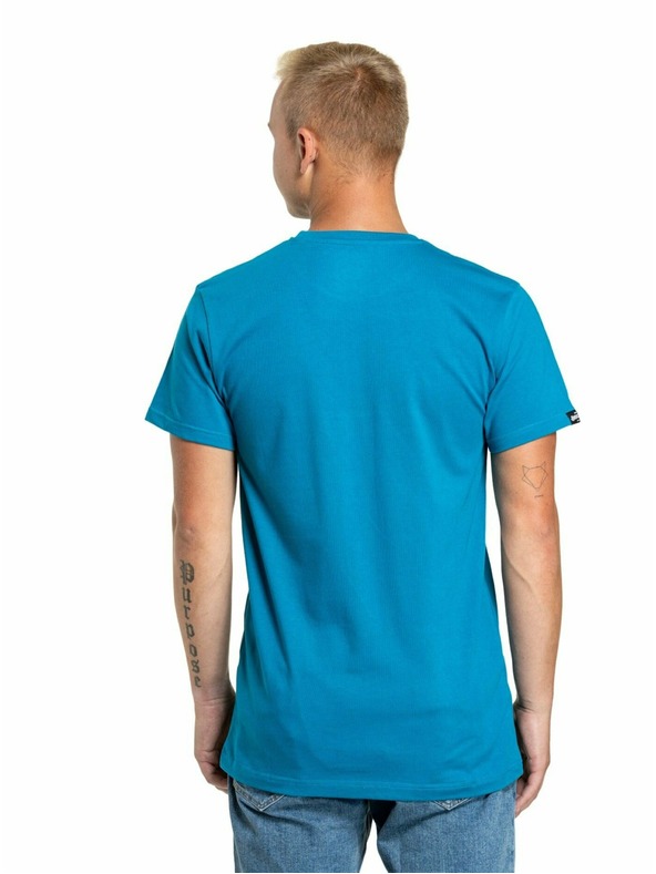 Meatfly Meatfly pánské tričko Logex Funky Blue | Modrá | Velikost S | 100% bavlna