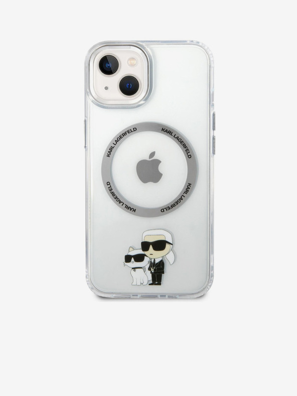 Karl Lagerfeld Karl Lagerfeld IML Karl and Choupette NFT MagSafe Zadní Kryt pro iPhone 14 Transparent