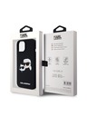 Karl Lagerfeld Liquid Silicone Double Heads Magsafe Zadní Kryt pro iPhone 15 Black Karl Lagerfeld