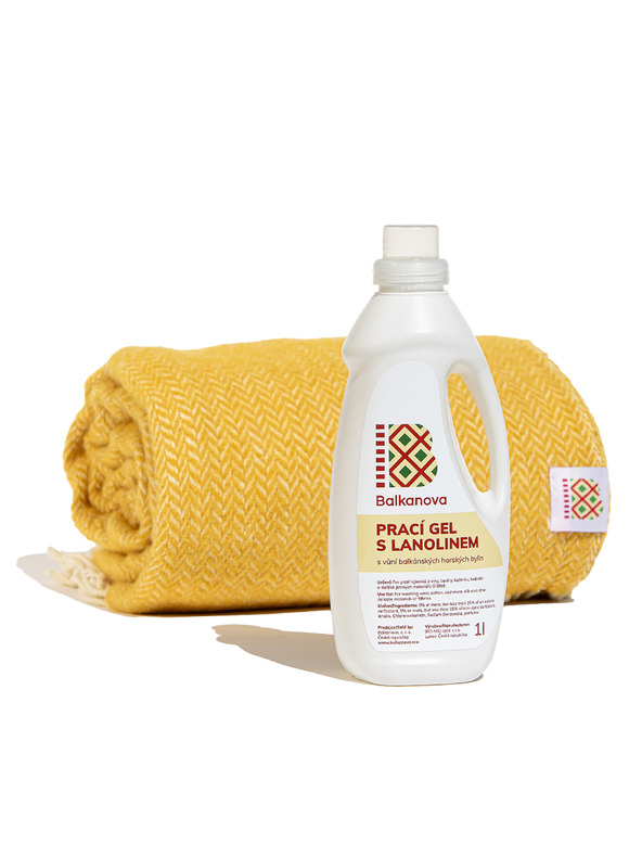 Balkanova Prací gel s lanolinem na vlnu 1000 ml s vůní balkánských horských bylin
