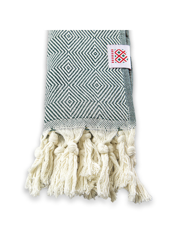 Balkanova Bavlněná osuška a ručník Portokala XII - smaragdově zelený set