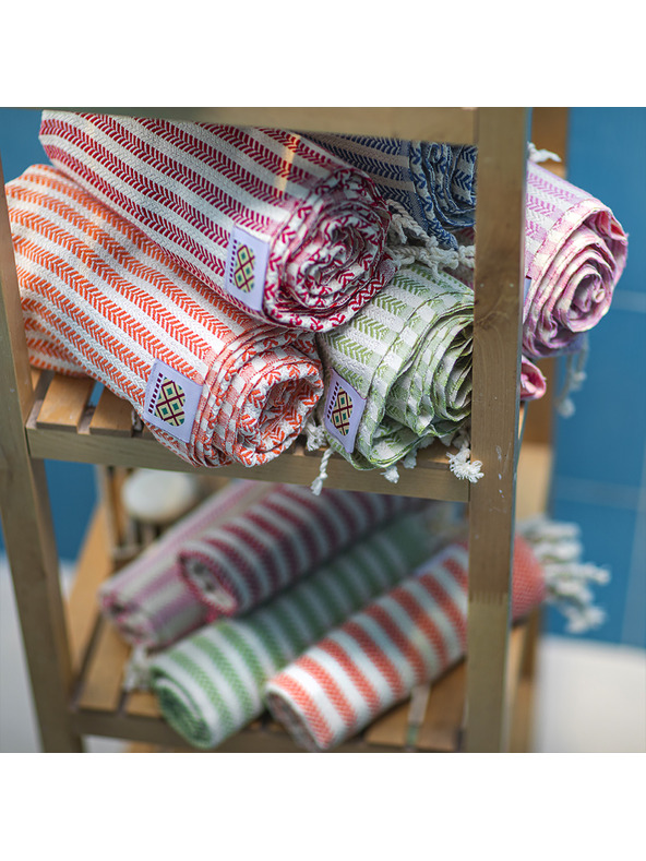 Balkanova Bavlněná osuška a ručník Portokala I - modrá sada