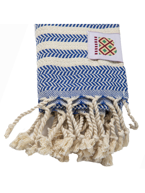 Balkanova Bavlněná osuška a ručník Portokala I - modrá sada