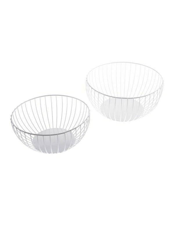 Casa de Engel Kovová mísa, bílá - sada 2ks, 0/6