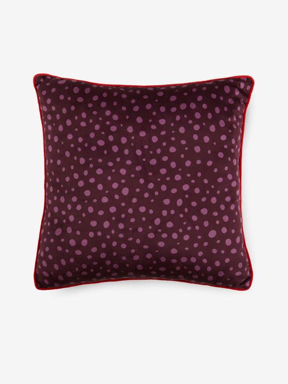 Hip Bedding Fialový vzorovaný oboustranný polštář s výplní Hip Bedding Sirke