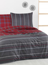 Kvalitex Francouzské bavlněné povlečení DELUX 200x200, 70x90cm CAMPUS šedé
