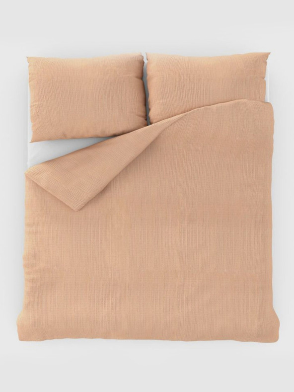 Kvalitex Francouzské krepové povlečení 220x200, 70x90cm lososové Kvalitex