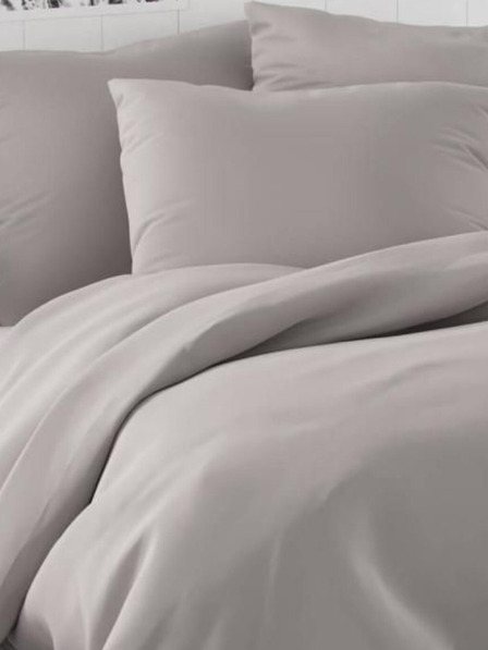 Kvalitex Saténové francouzské povlečení LUXURY COLLECTION 1+2, 240x200, 70x90cm světle šedé