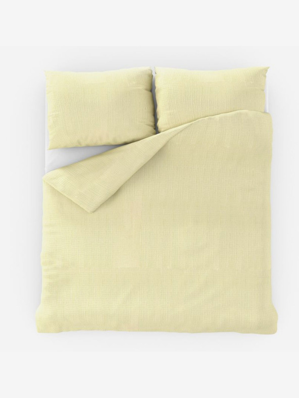 Kvalitex Francouzské krepové povlečení 220x200, 70x90cm smetanové Kvalitex