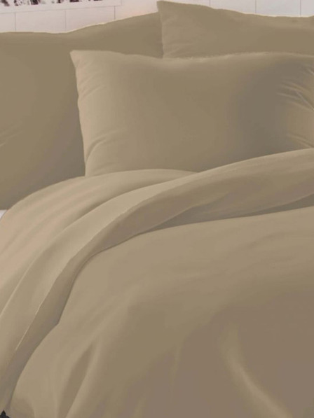 Kvalitex Saténové francouzské povlečení LUXURY COLLECTION 1+2, 240x200, 70x90cm béžové