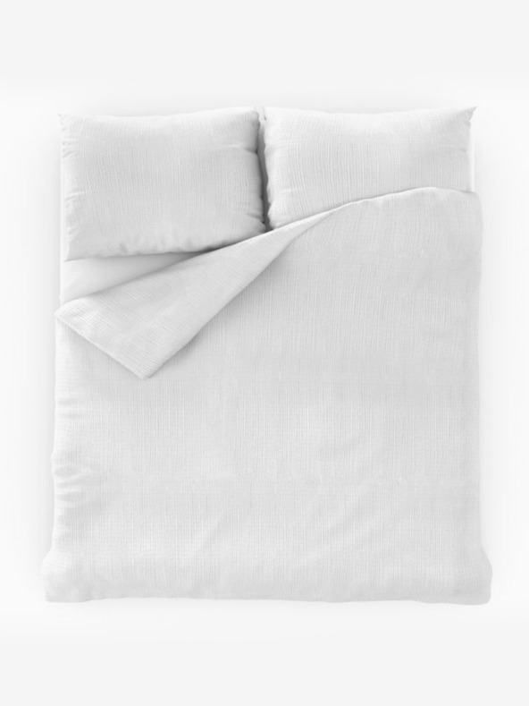 Kvalitex Francouzské krepové povlečení 220x200, 70x90cm bílé Kvalitex