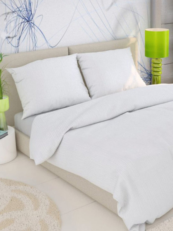 Kvalitex Francouzské krepové povlečení 240x200, 70x90cm bílé Kvalitex