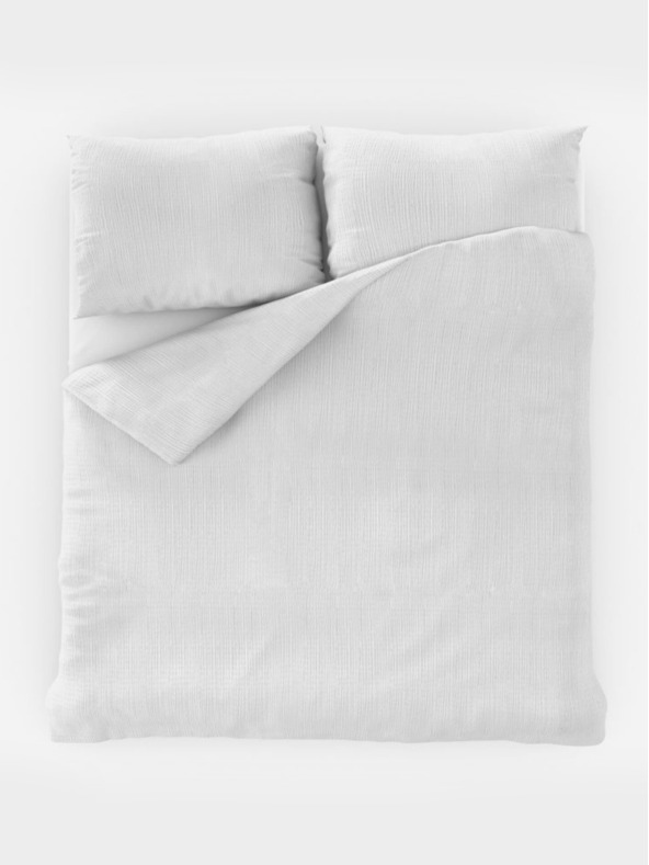 Kvalitex Klasické krepové povlečení 140x200, 70x90cm bílé Kvalitex