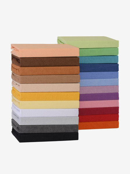 Kvalitex Froté prostěradlo 120x200cm tmavě hnědé Kvalitex