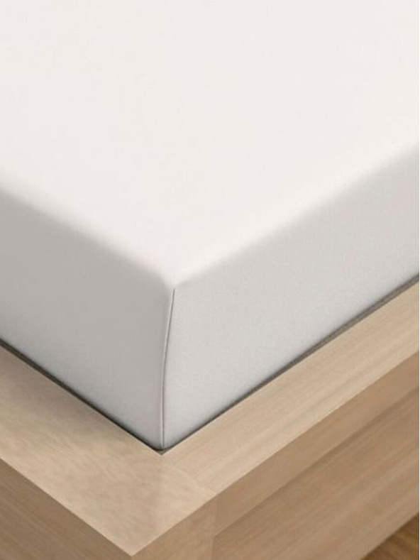 Kvalitex Jersey prostěradlo s lycrou 180x200cm bílé Kvalitex