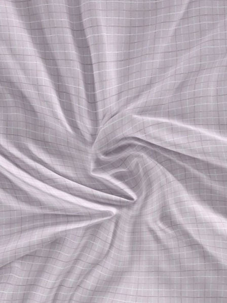 Kvalitex Saténové prostěradlo Luxury Collection 100x200cm Káro fialové Kvalitex