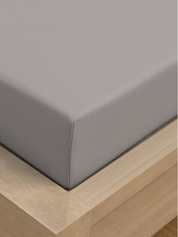 Kvalitex Saténové prostěradlo Luxury Collection 200x200cm světle šedé Kvalitex