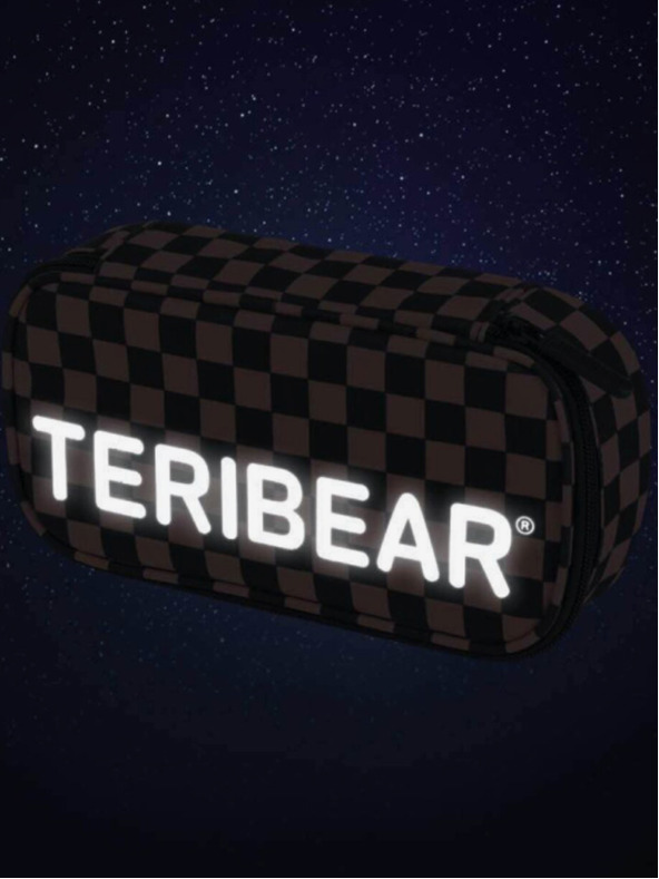 BAAGL  Černý školní penál etue skate teribear Baagl