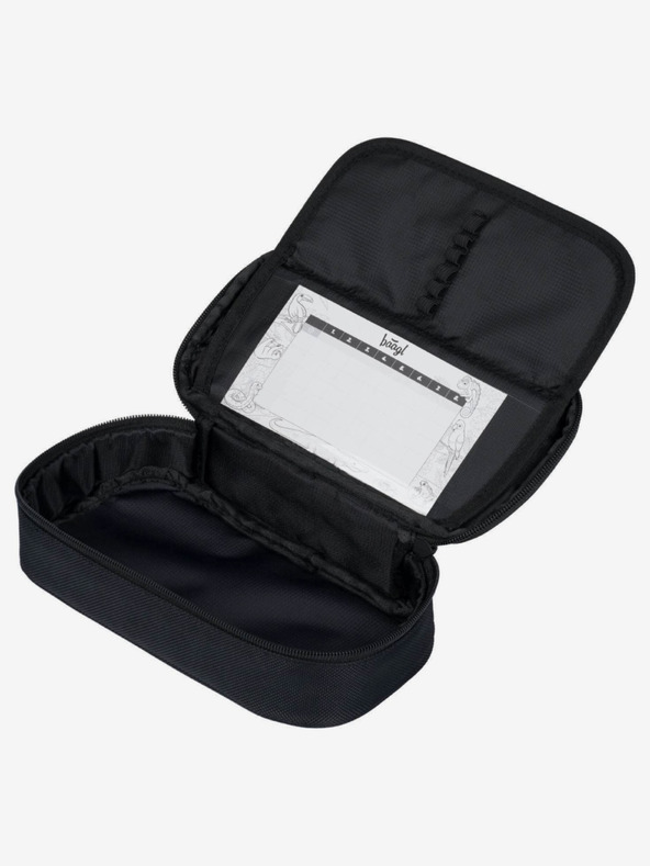 BAAGL  Černý školní penál etue Baagl Skate Gold