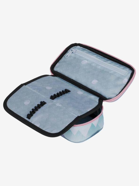 BAAGL  Šedý školní penál etue skate moon Baagl