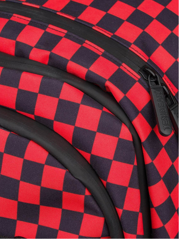 BAAGL  Červený školní batoh skate teribear Baagl