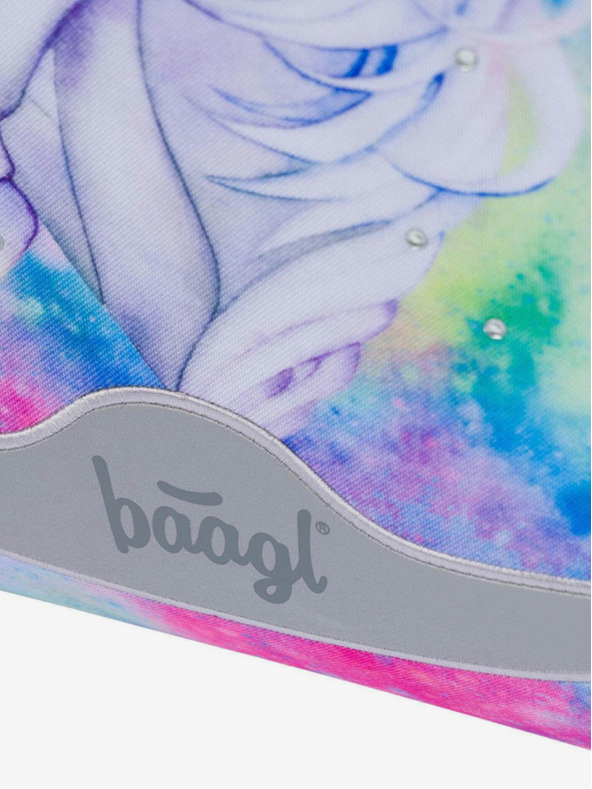 BAAGL  Růžová školní aktovka Baagl Shelly Jednorožec