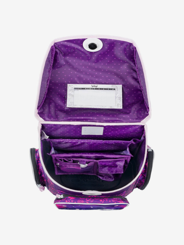 BAAGL  Fialová školní aktovka Ergo Baagl Kůň