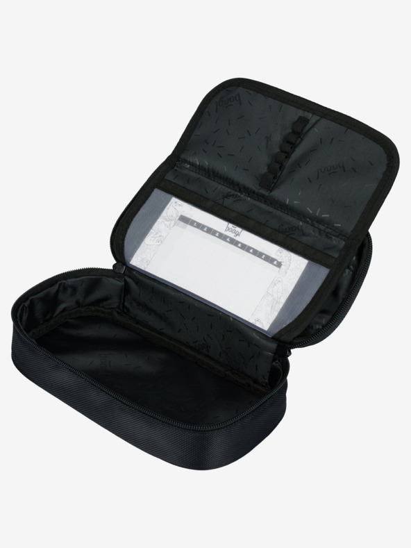 BAAGL  Černý školní set - batoh, penál, sáček Baagl Skate Red