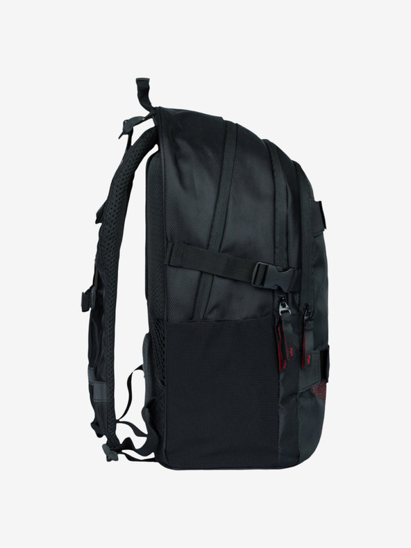 BAAGL  Černý školní set - batoh, penál, sáček Baagl Skate Red