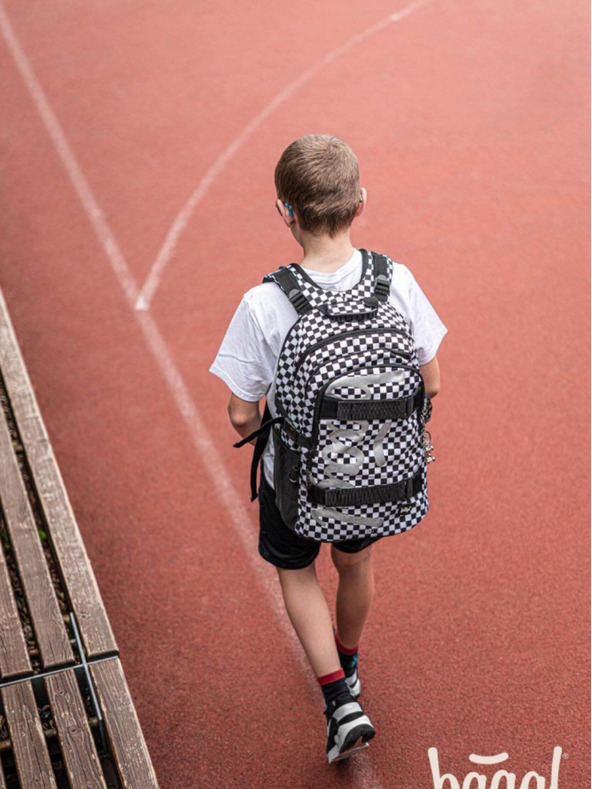 BAAGL  Černý 3 set skate ska: batoh, penál, sáček Baagl