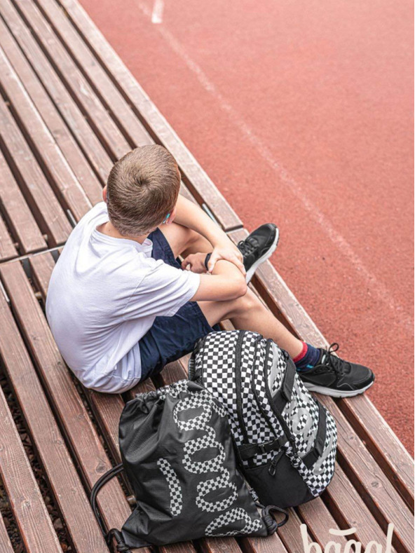 BAAGL  Černý 3 set skate ska: batoh, penál, sáček Baagl