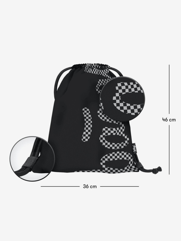 BAAGL  Černý 3 set skate ska: batoh, penál, sáček Baagl