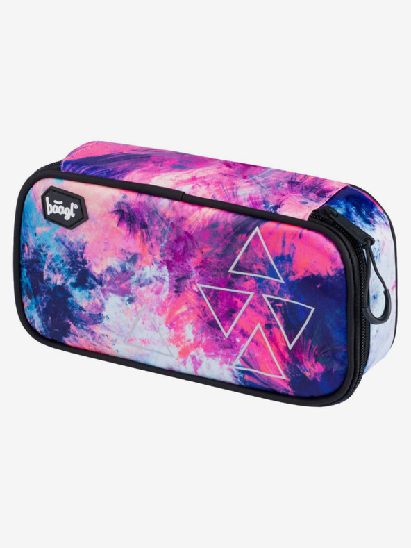 BAAGL  Růžový 3 set abstract: batoh, penál, sáček Baagl