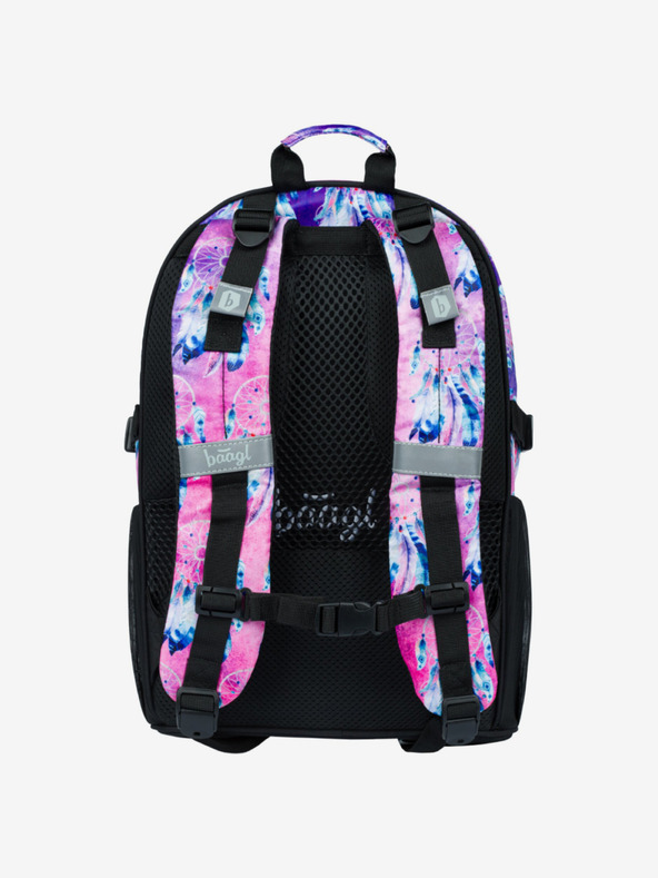 BAAGL  Fialový Školní batoh Core Lapač snů Baagl