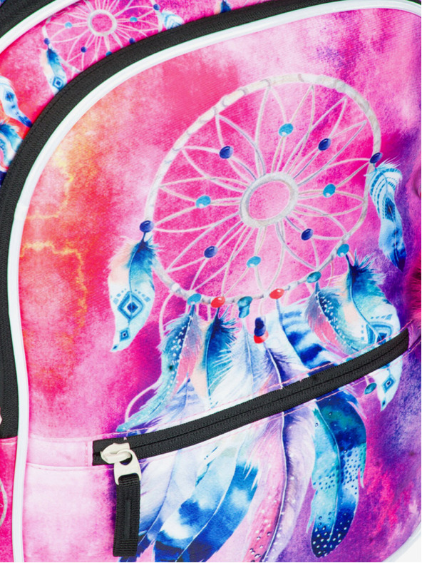 BAAGL  Fialový Školní batoh Core Lapač snů Baagl