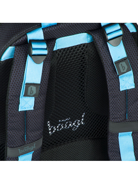 BAAGL  Černý Školní batoh Skate Bluelight Baagl