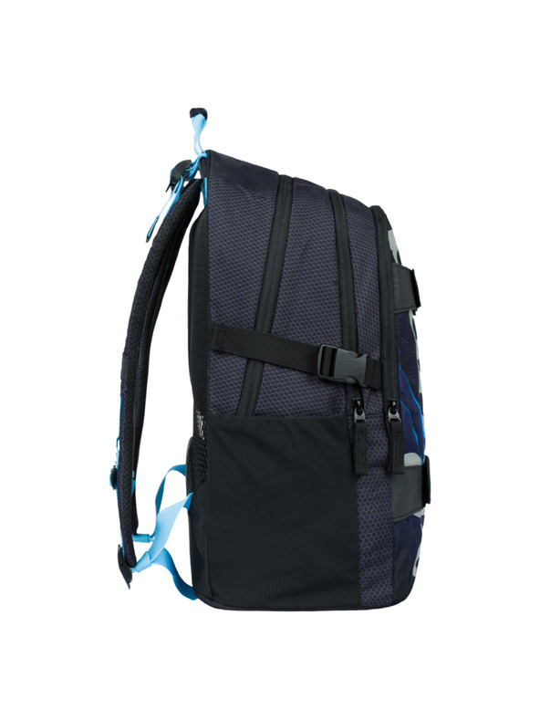 BAAGL  Černý Školní batoh Skate Bluelight Baagl