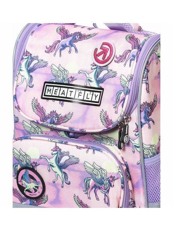 Meatfly Meatfly školní aktovka Alex Purple Unicorn