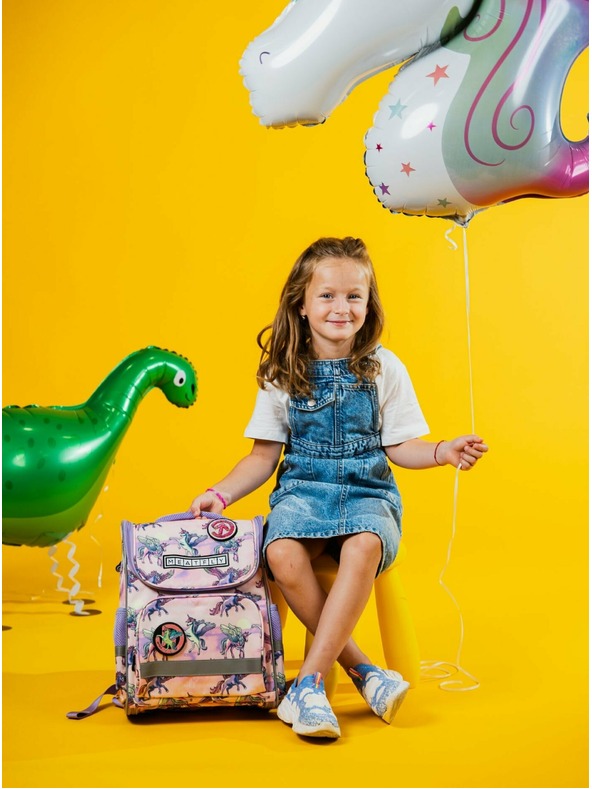 Meatfly Meatfly školní aktovka Alex Purple Unicorn