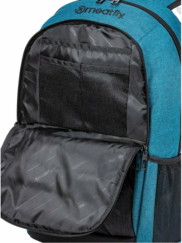 Meatfly Meatfly batoh Basejumper Petrol Heather / Black 22 L | Modrá | Objem 22 L
