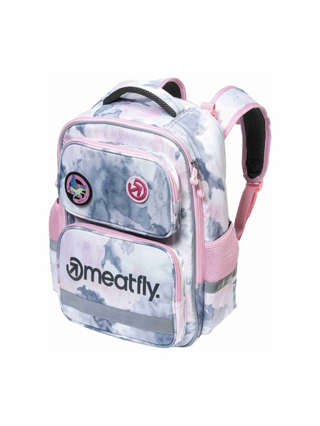 Meatfly Meatfly školní aktovka Max Clouds Pink 17L