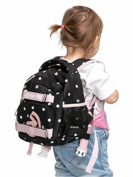 Meatfly Meatfly batoh Levi Black Dots 10 L | Černá | Objem 10 L