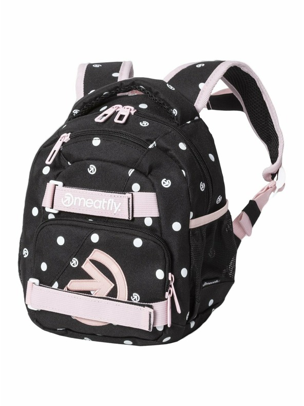 Meatfly Meatfly batoh Levi Black Dots 10 L | Černá | Objem 10 L