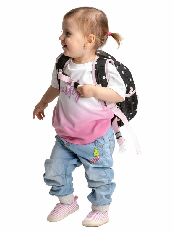 Meatfly Meatfly batoh Levi Black Dots 10 L | Černá | Objem 10 L